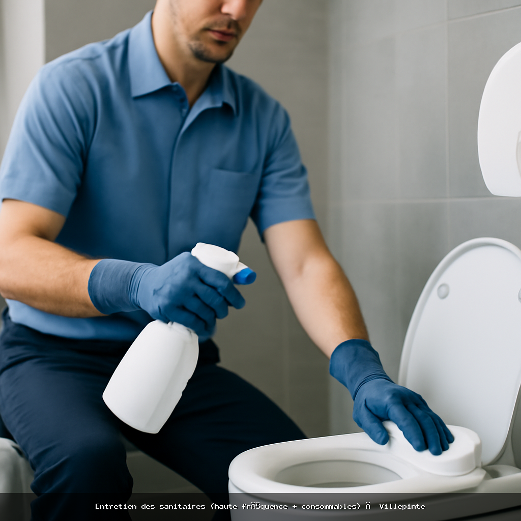 Entretien des sanitaires (haute fréquence + consommables) à Villepinte