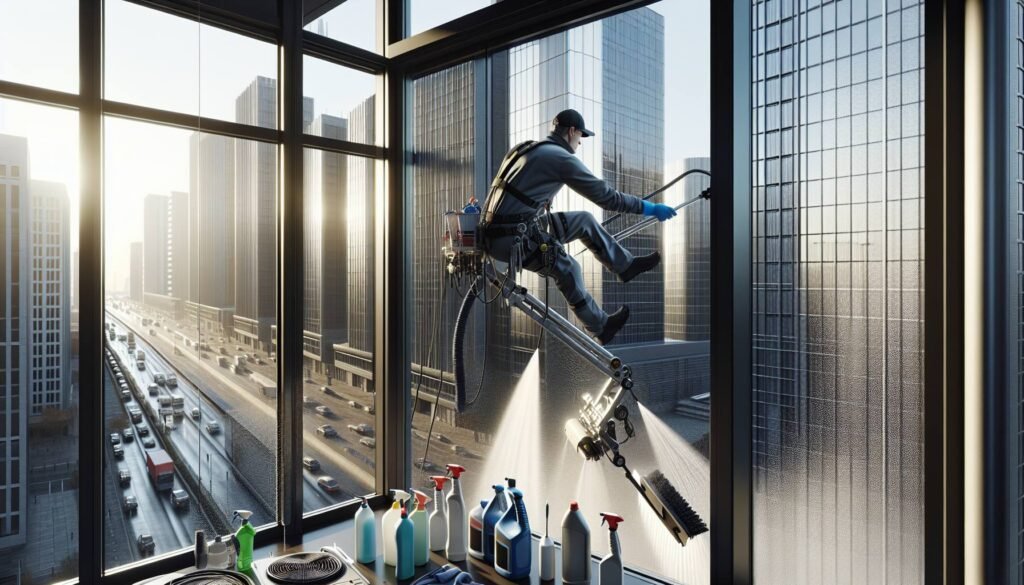 Lavage de vitres et surfaces vitrées (classique / acrobatique) à Pantin