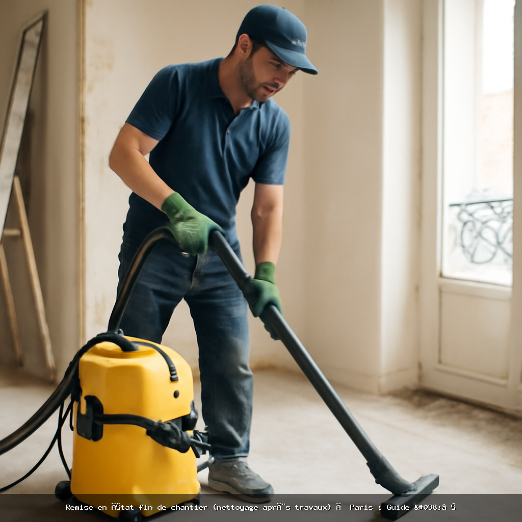 Remise en état fin de chantier (nettoyage après travaux) à Paris : Guide & Tarifs 2026