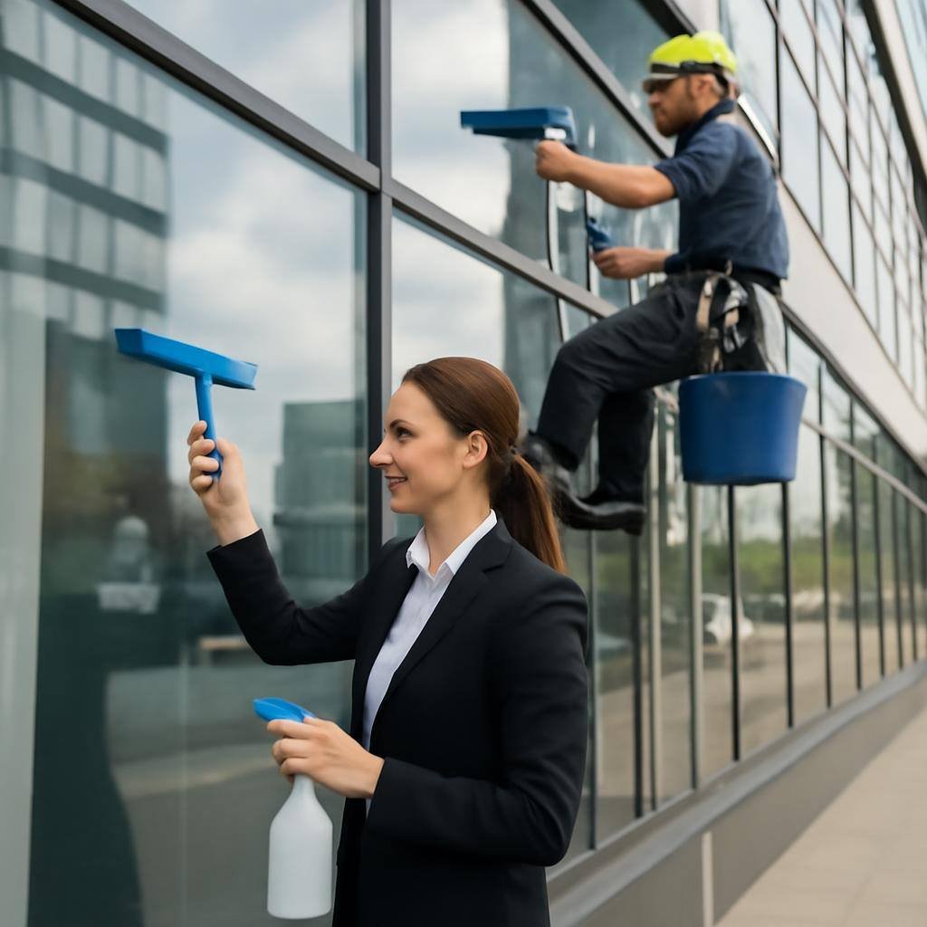Lavage de vitres et surfaces vitrées (classique / acrobatique) à Orly