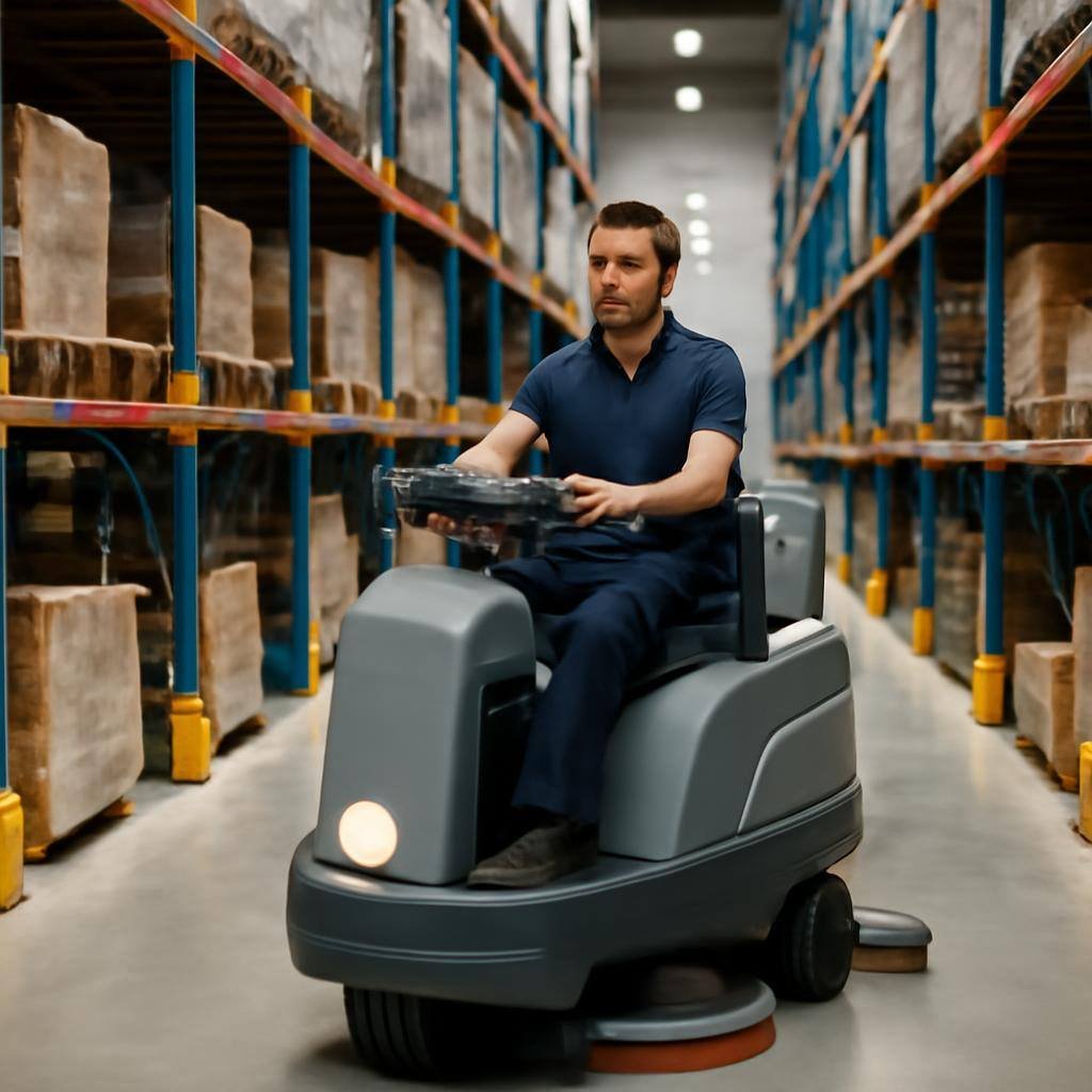 Nettoyage d'entrepôts (autolaveuse grandes surfaces) à Évry-Courcouronnes