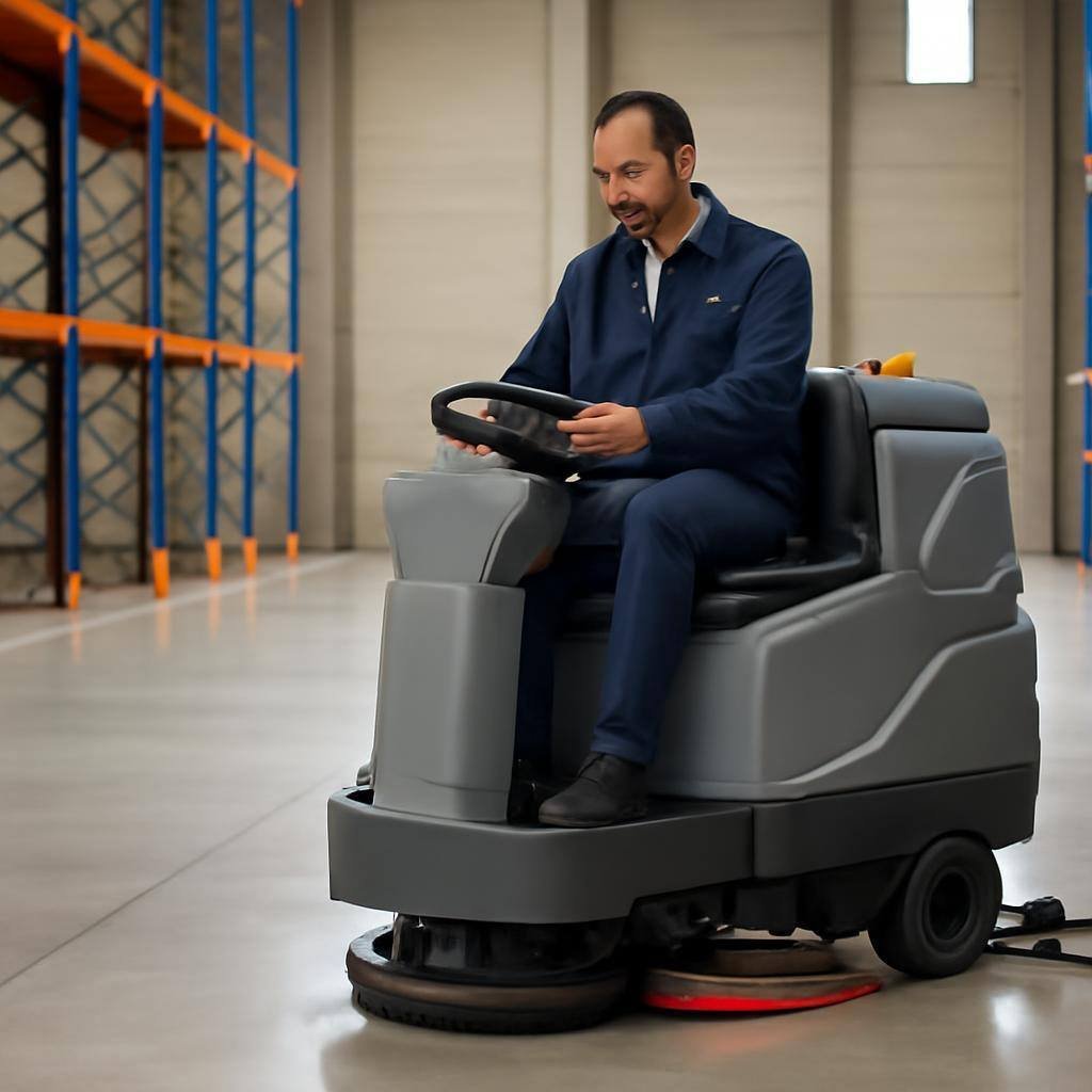 Nettoyage d'entrepôts (autolaveuse grandes surfaces) à Vitry-sur-Seine