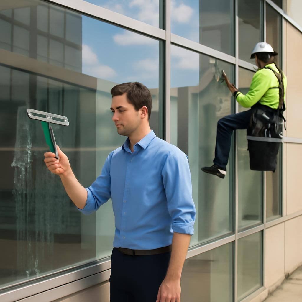 Lavage de vitres et surfaces vitrées (classique / acrobatique) à Villepinte