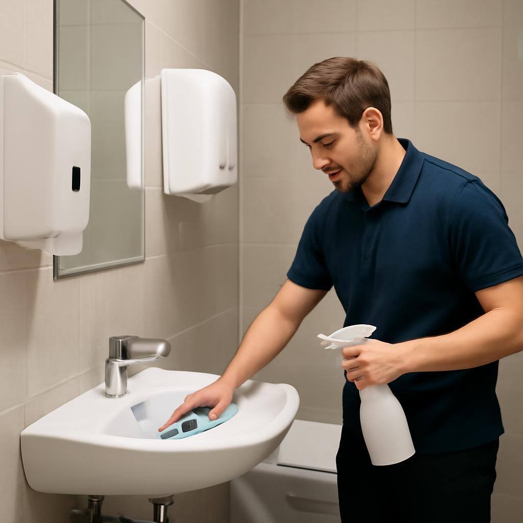 Entretien des sanitaires (haute fréquence + consommables) à Rueil-Malmaison