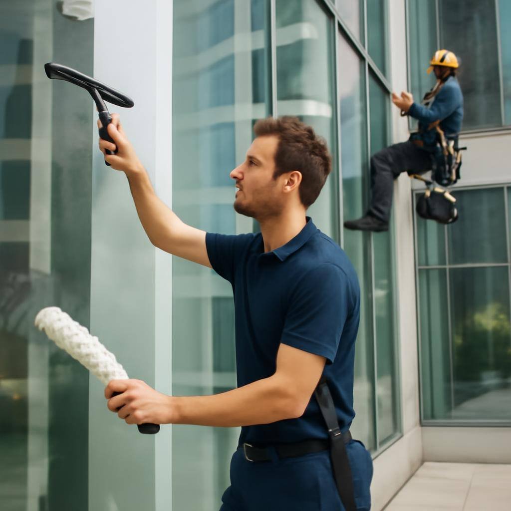 Lavage de vitres et surfaces vitrées (classique / acrobatique) à Nanterre